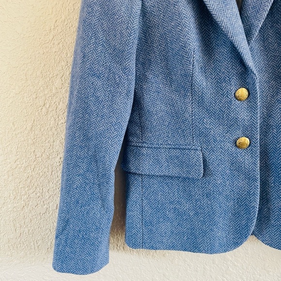 J. Crew Blue Tweed Blazer Jacket - Picture 3 of 13